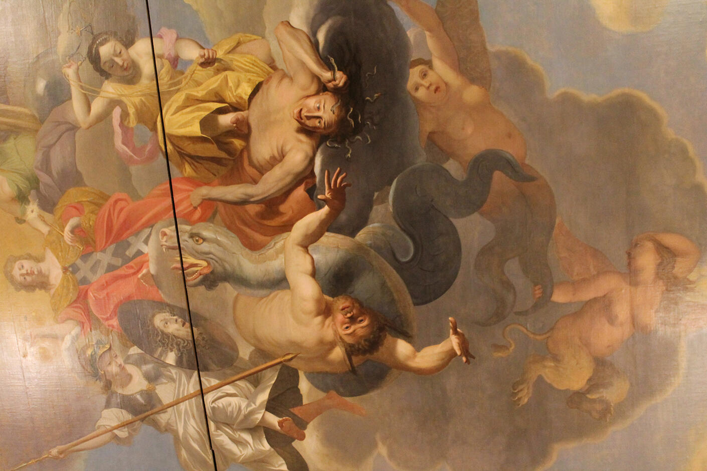 schilderij op dak